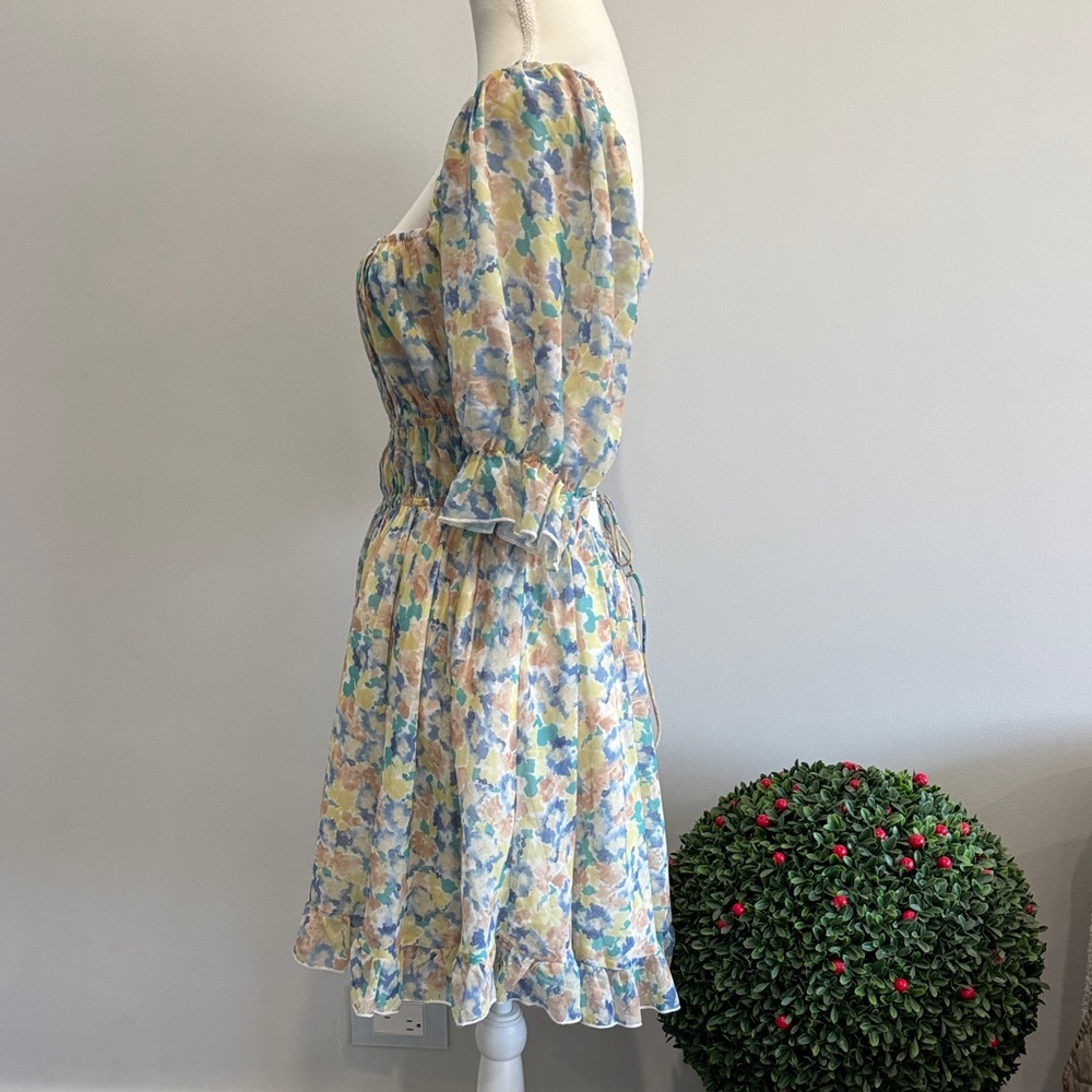 Urban Outfitters Kiss The Sky Printed Strappy-Back Mini Dress Sz XL - Picture 4 of 8